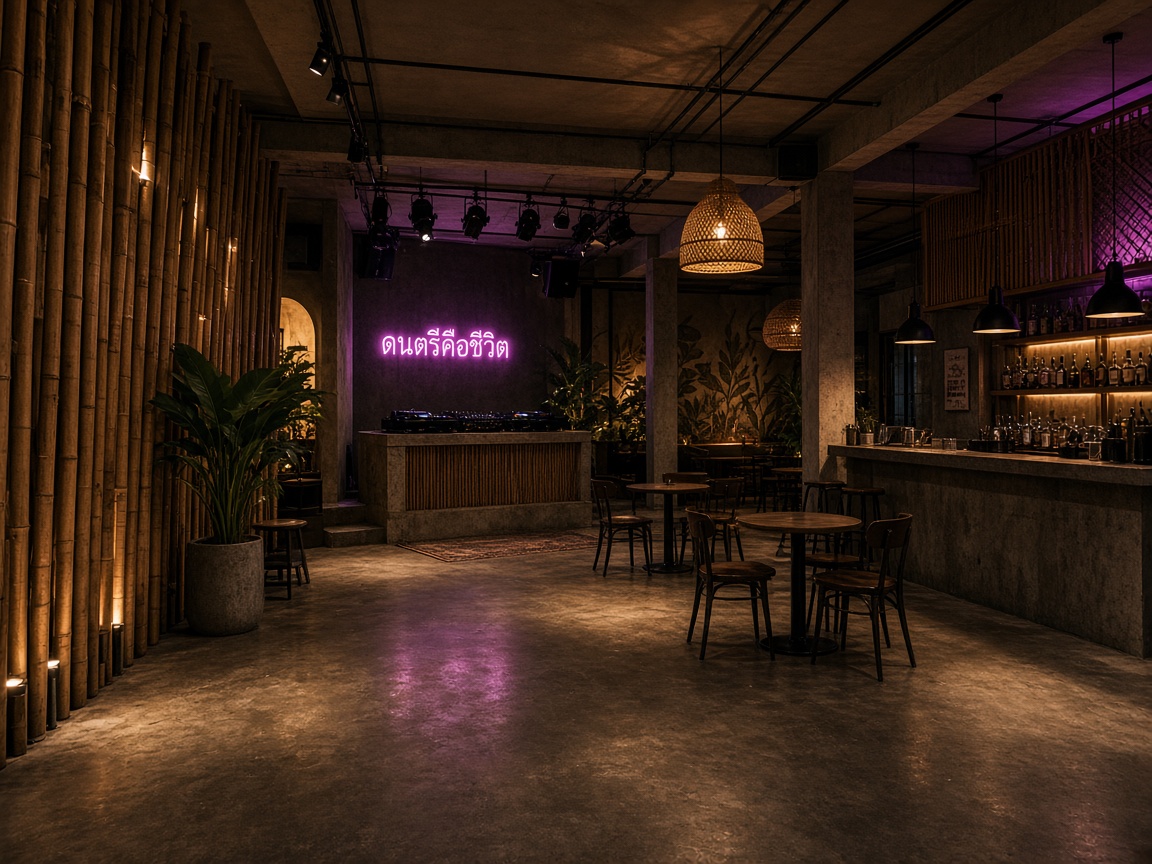 Boutique music venue interior in Southeast Asia